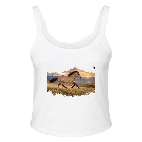 Falbe in der Steppe – Ripp-Tank-Top