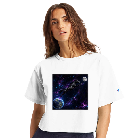 Sprung ins All – Crop-Top