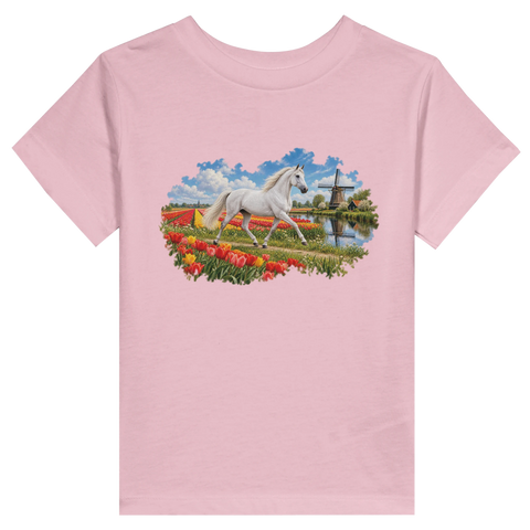 Schimmel im Tulpenfeld – Kleinkind-T-Shirt