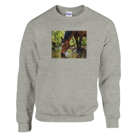 Trinken am Waldbach – Pullover