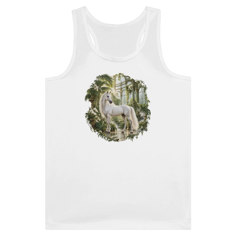 Weißes Pferd im viktorianischen Glashaus – Tank-Top