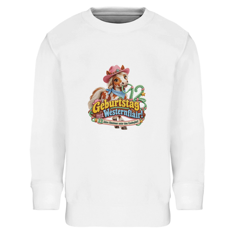 Geburtstag mit Westernflair! (12 Jahre) – Kinder-Pullover