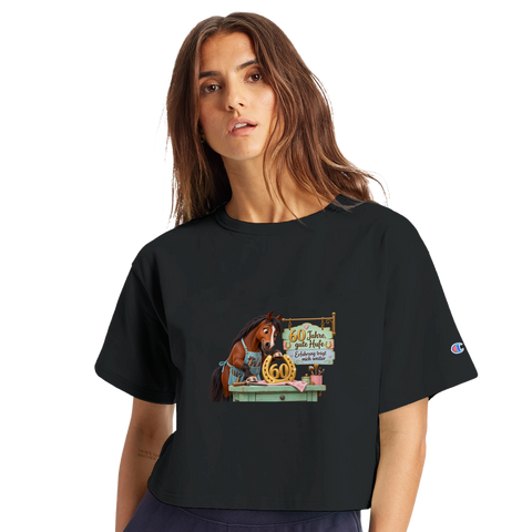 60 Jahre, gute Hufe – Crop-Top