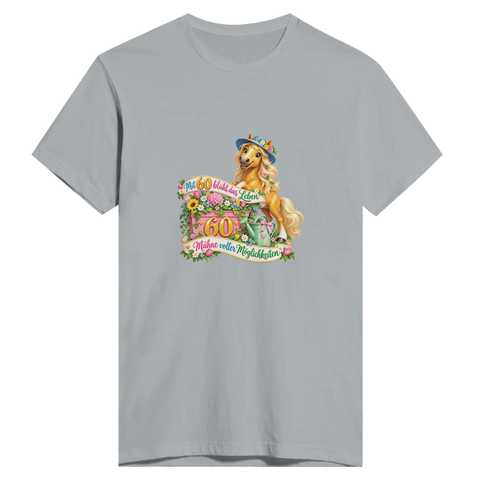 Mit 60 blüht das Leben – Herren-T-Shirt