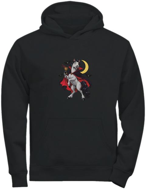 Vampir-Pferd mit Fledermäusen – Kinder-Hoodie Tee Jays