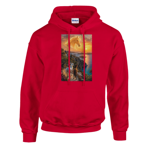 Mittelmeerklippe im Sonnengold – Hoodie