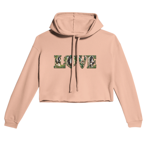 Love – Tinker in Smaragdgrün – Cropped Hoodie