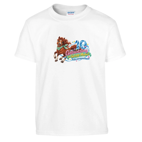 Geburtstag im Galopp-Modus! (10 Jahre) – Kinder-T-Shirt