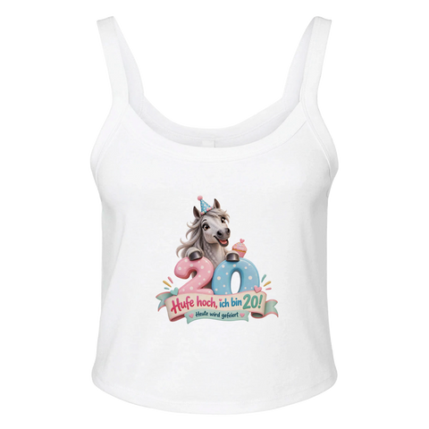 Hufe hoch, ich bin 20! – Ripp-Tank-Top
