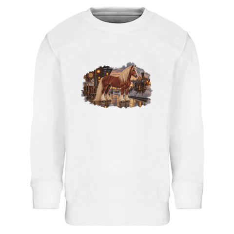 Kaltblut am Dampfbahnhof – Kinder-Pullover