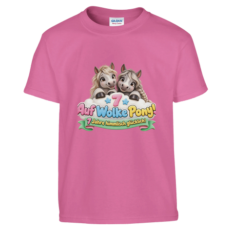 Auf Wolke Pony! (7 Jahre) – Kinder-T-Shirt