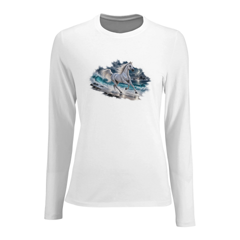 Araber am Mondstrand – Damen-Langarmshirt