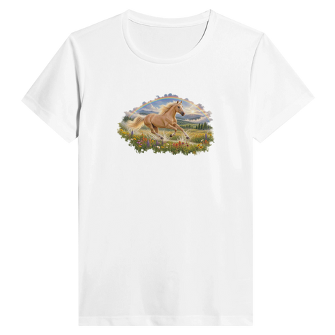 Palomino unterm Regenbogen – Performance-Shirt Damen