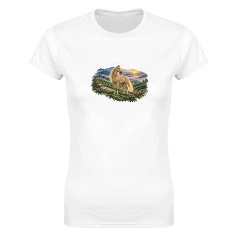 Goldstute auf der Teeplantage – Damen-T-Shirt