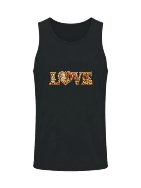 Love – Stute und Fohlen in Rosé – Herren-Tank-Top