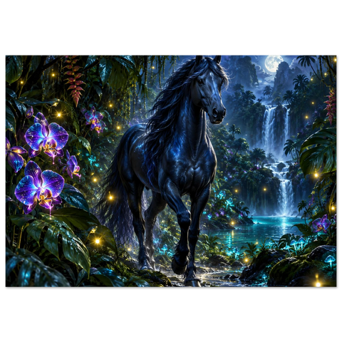 Rappe im Orchideendschungel – Kunstdruck 70×100 cm