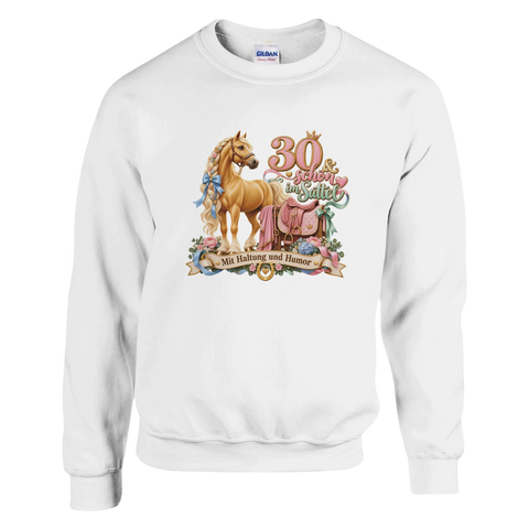 30 und schon im Sattel – Pullover