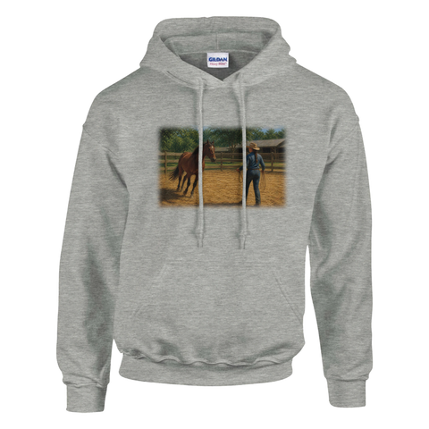 Bodenarbeit auf dem Reitplatz – Hoodie