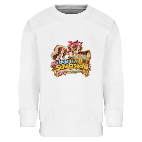 Mit Hufen auf Schatzsuche! (8 Jahre) – Kinder-Pullover