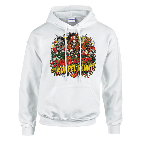Advent, Advent, die Koppel rennt! – Hoodie