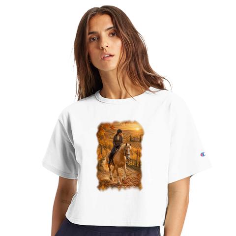 Reiterin im Weinberg – Crop-Top