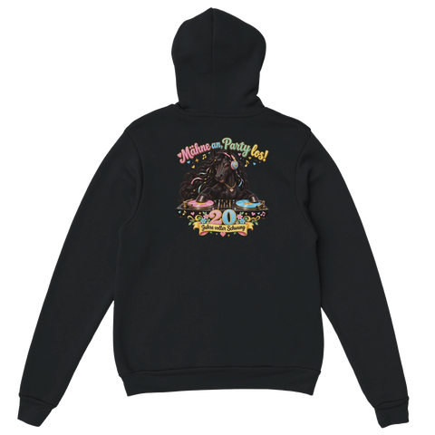 Mähne an, Party los! – Hoodie mit Rückendruck