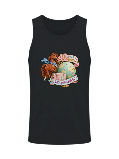 40 und reif fürs Abenteuer – Herren-Tank-Top