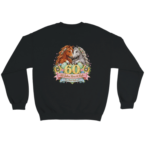 60 Jahre Herz und Hufe – Pullover mit Rückendruck