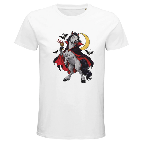 Vampir-Pferd mit Fledermäusen – Bio-T-Shirt Herren