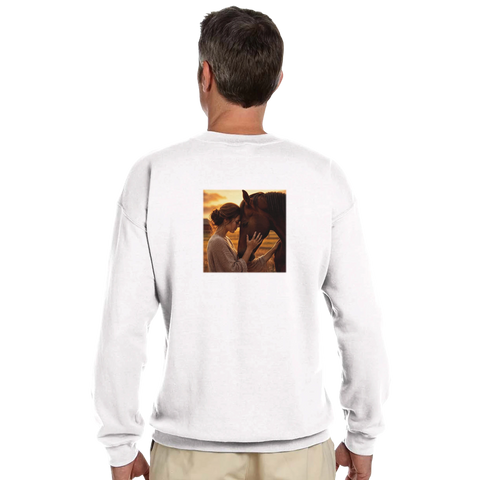 Stirn an Stirn – Pullover mit Rückendruck