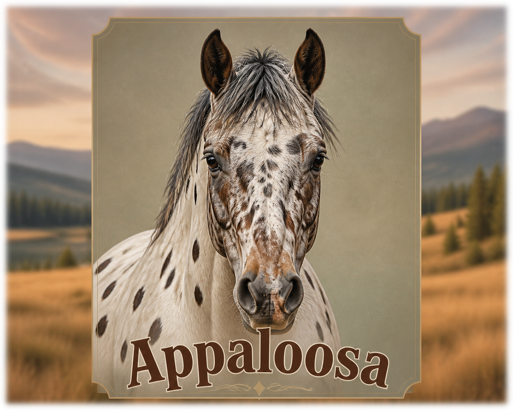 Motiv: Appaloosa – KI-gestaltetes Pferdemotiv