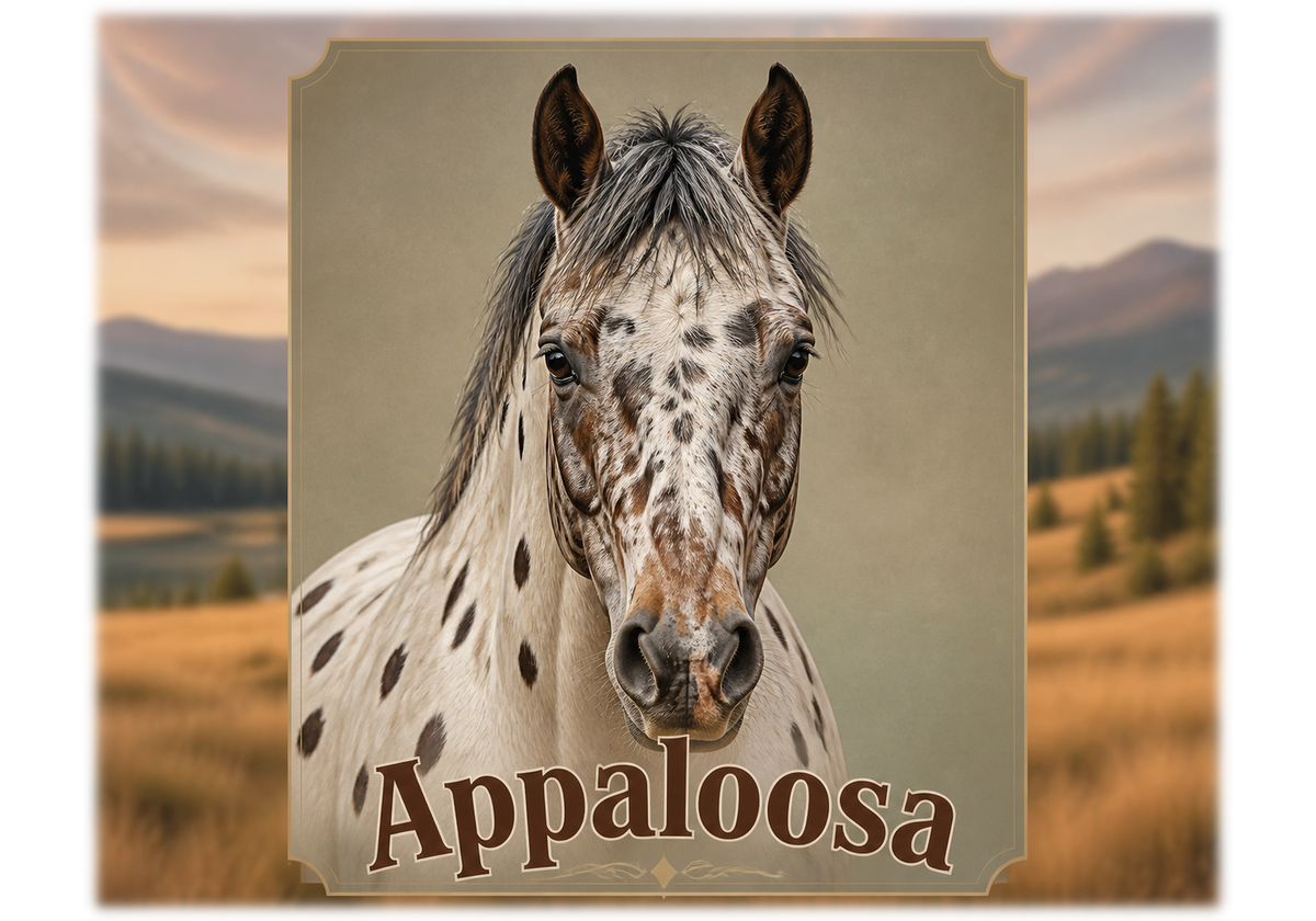 Motiv: Appaloosa – Pullover – KI-gestaltetes Pferdemotiv