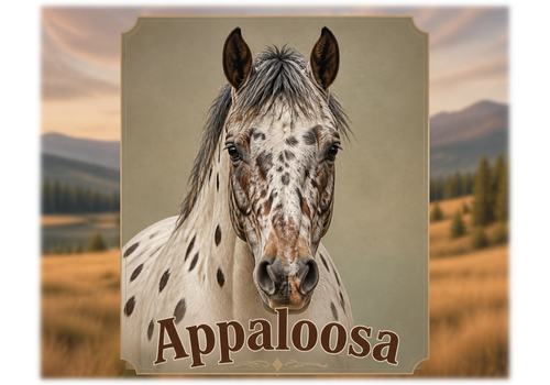 Motiv: Appaloosa – Pullover – KI-gestaltetes Pferdemotiv