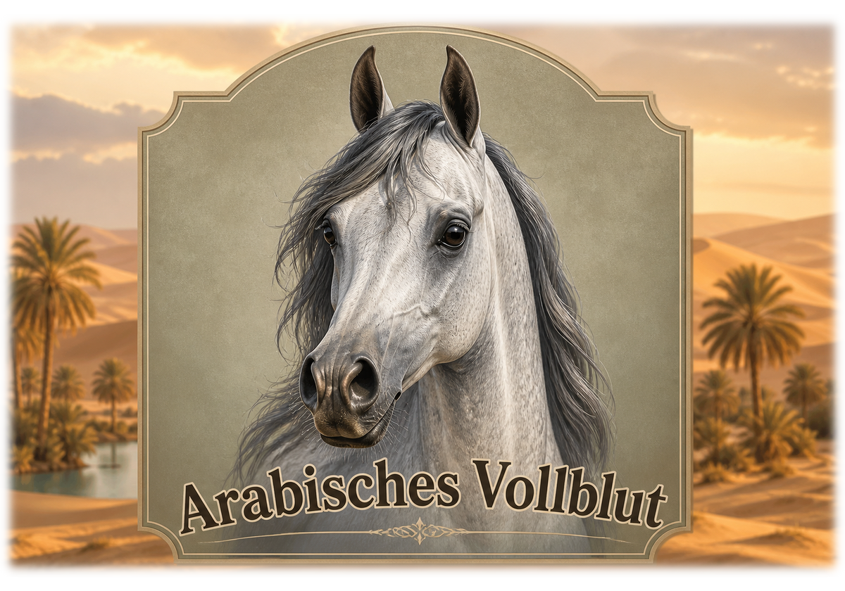Motiv: Arabisches Vollblut – Hoodie – KI-gestaltetes Pferdemotiv