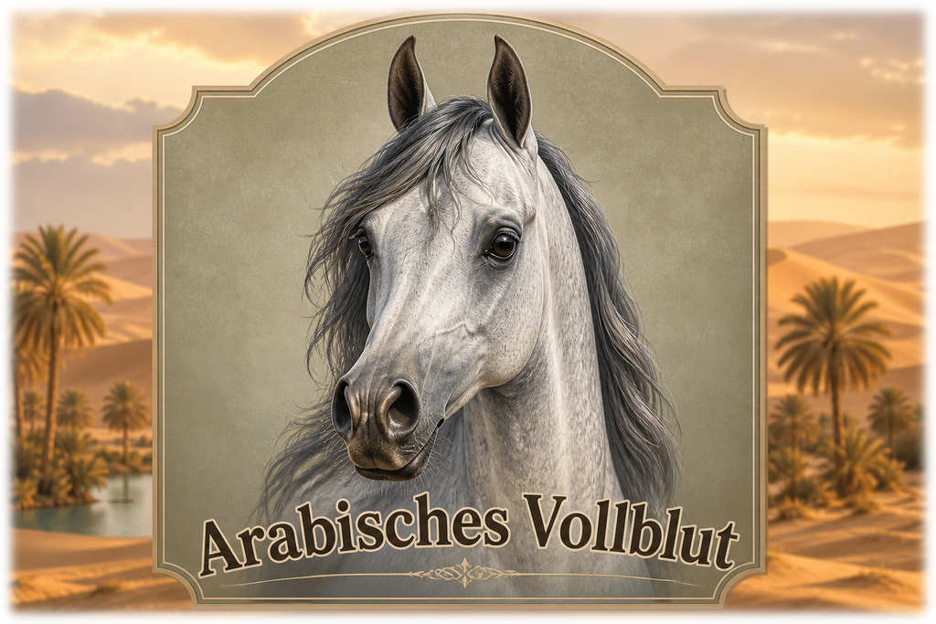 Motiv: Arabisches Vollblut – Hoodie – KI-gestaltetes Pferdemotiv
