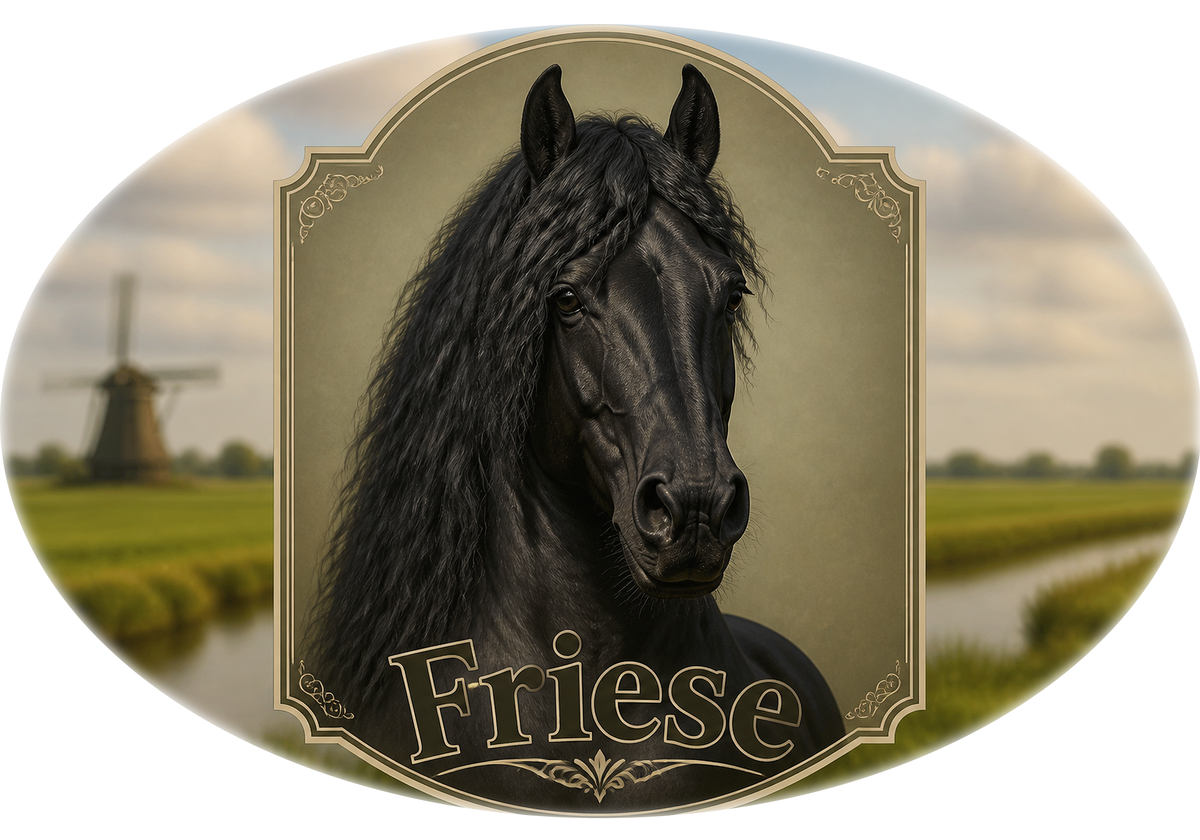 Motiv: Friese – Pullover – KI-gestaltetes Pferdemotiv