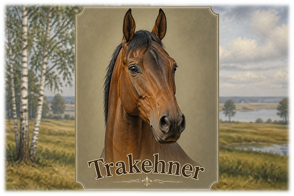 Motiv: Trakehner – KI-gestaltetes Pferdemotiv