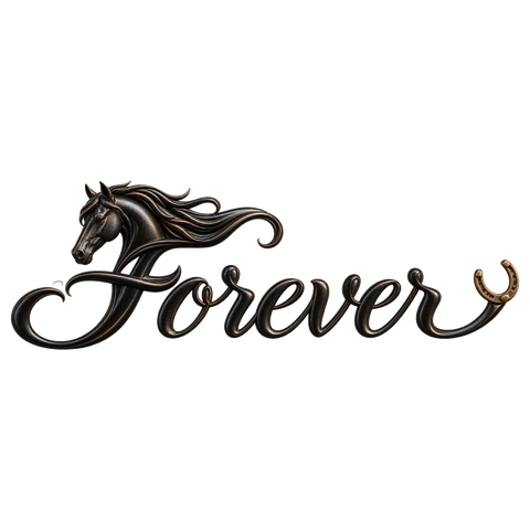 Forever – Rappe und Hufeisen – Hoodie mit Rückendruck