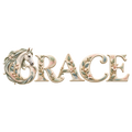 Motiv: Grace – Schimmel in der Blütenschrift – Hoodie mit Rückendruck – KI-gestaltetes Pferdemotiv
