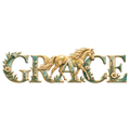 Motiv: Grace – Goldenes Pferd in Türkis – Hoodie mit Rückendruck – KI-gestaltetes Pferdemotiv
