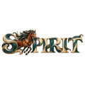 Motiv: Spirit – Brauner im Galopp – Hoodie mit Rückendruck – KI-gestaltetes Pferdemotiv