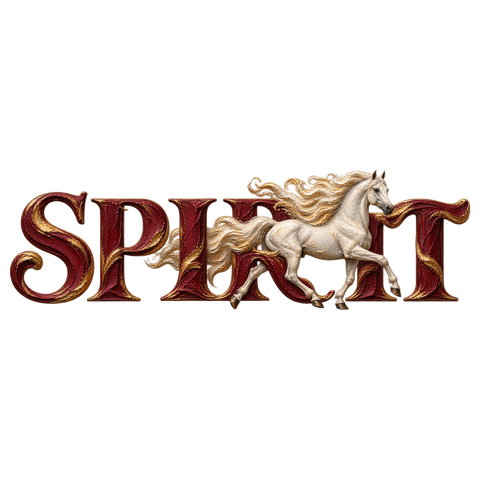 Spirit – Schimmel in Weinrot – Hoodie mit Rückendruck