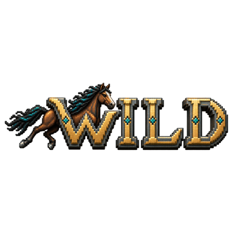 Wild – Brauner in Gold – Hoodie mit Rückendruck