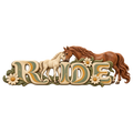 Motiv: Ride – Stute und Fohlen im Blumenmeer – Hoodie mit Rückendruck – KI-gestaltetes Pferdemotiv