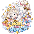 Motiv: Engel mit Hufen – Kinder-Pullover – KI-gestaltetes Pferdemotiv