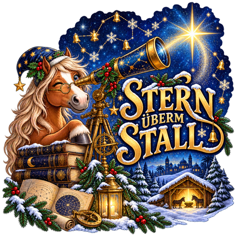 Stern überm Stall – Kinder-Hoodie