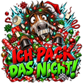 Motiv: Ich pack das nicht! – Kinder-Hoodie – KI-gestaltetes Pferdemotiv